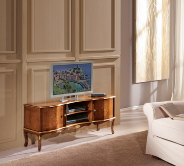 582 - Wooden TV cabinet with doors by Tarocco Vaccari Group - view 3